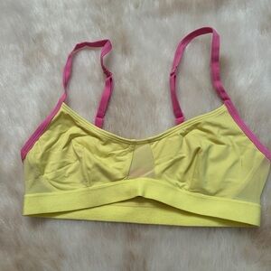 Colsie Yellow and Pink Bralette